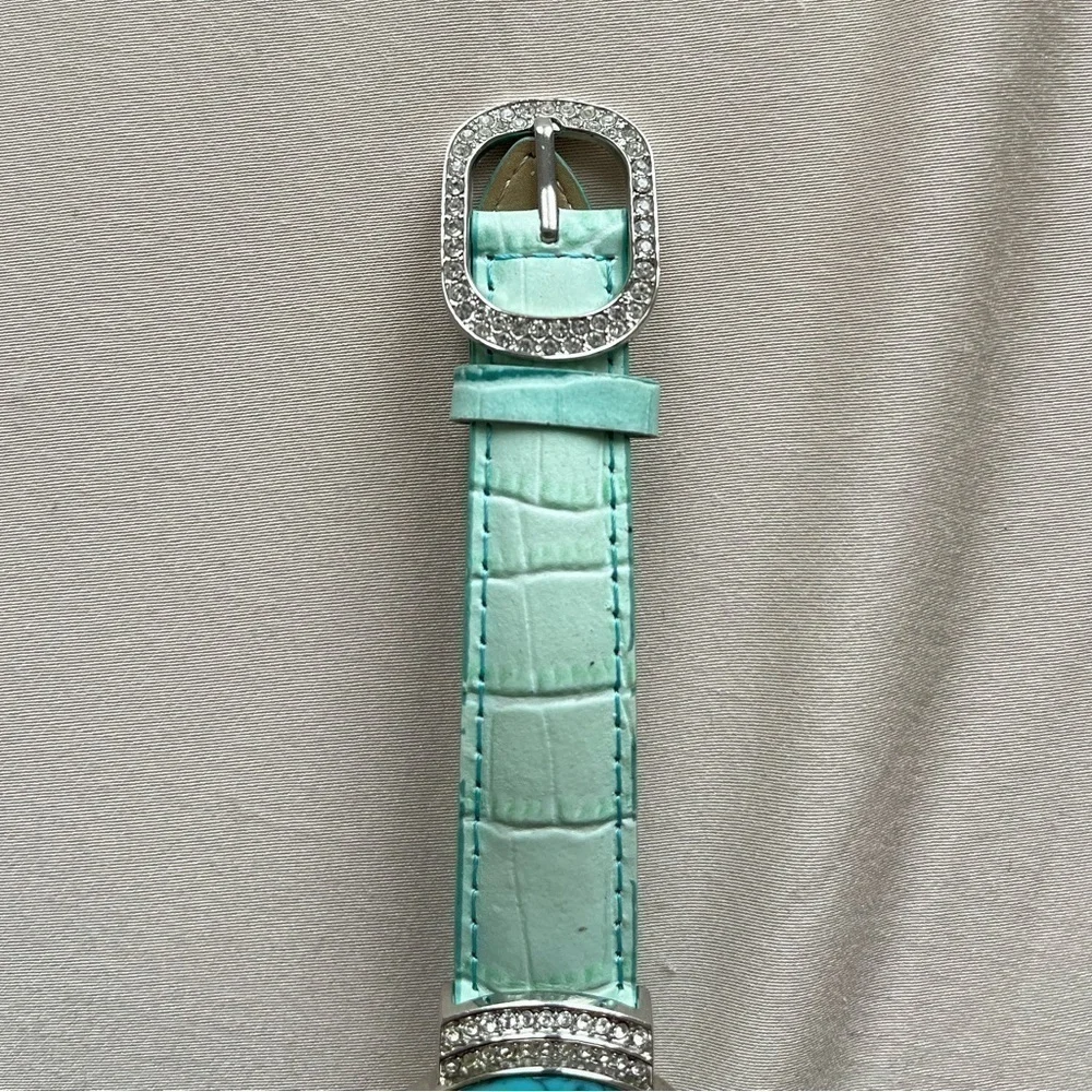 Adrienne Crystal Turquoise Quartz Wrist Watch
